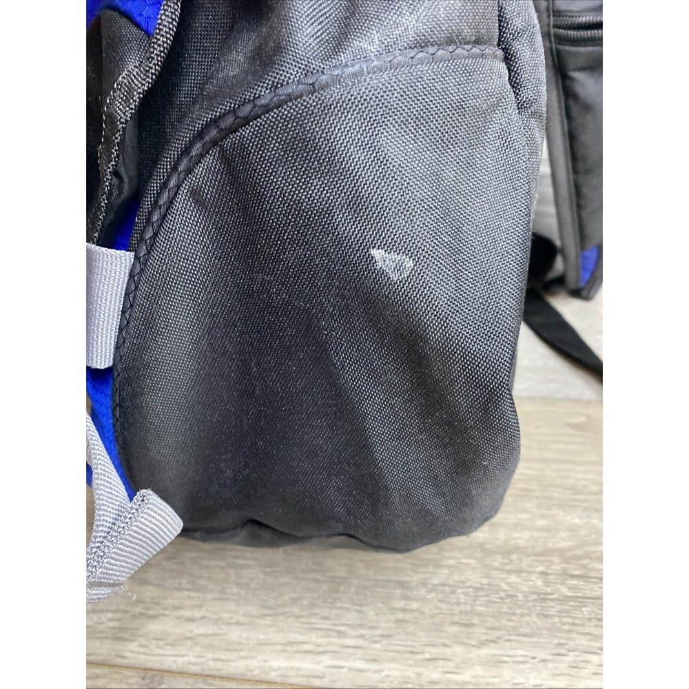 Adidas Sling Backpack Spring Load Crossbody Shoulder Strap 16x20 Black Blue Gray - Picture 8 of 16
